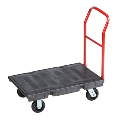 Rubbermaid FG440300BLA Black 1-Handle 500 lb Platform Truck