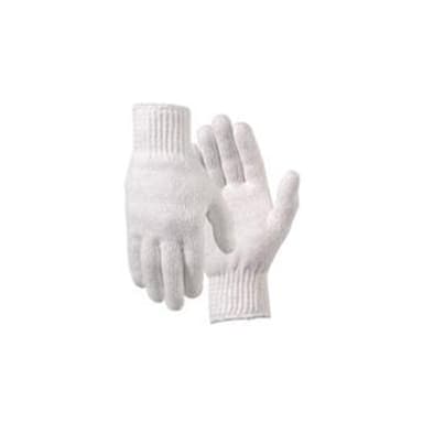 Tucker Safety Y5080L Bleach White Poly / Cotton Blend Gloves - Dozen