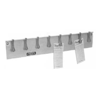 H.A. Sparke 41-2ECP Aluminum 24" Order Bar with 8 Clips