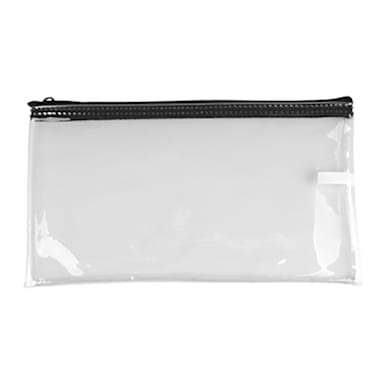Office City CNK530977 Clear Vinyl Zipper Top Wallet Bag