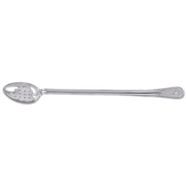 Browne Foodservice 4784P 21" Perforated Stainless Spoon with Hook