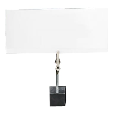 Dover Normandy Hotelware N-3040 Polished Aluminum Cube Clip