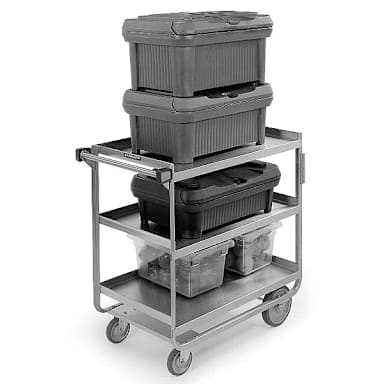 Lakeside® 522 S/S HD 700 lb Capacity 18" x 27" 3-Shelf Cart