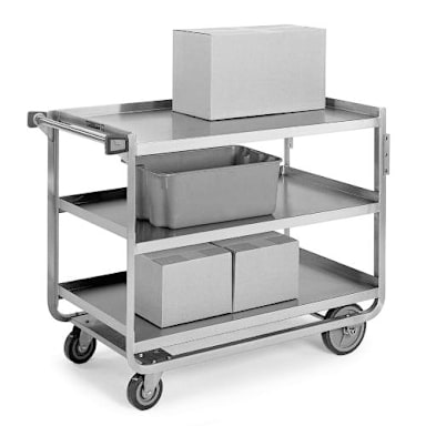 Lakeside® 944 S/S 1000 lb Capacity 3-Shelf Utility Cart