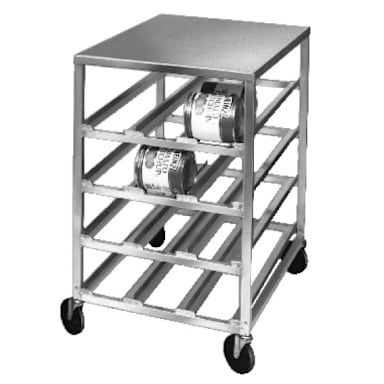 Channel Mfg. CSR-4MA Half-Size Mobile Can Storage Rack for #10 Cans