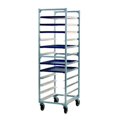 New Age 1333KD Aluminum End Loading 12 Pan Capacity Bun Pan Rack