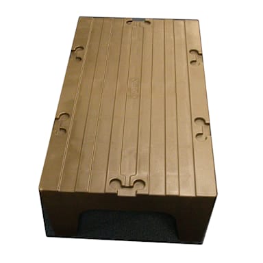 Cambro DRS36131 Dark Brown 21" x 36" x 12" Solid Top Dunnage Rack