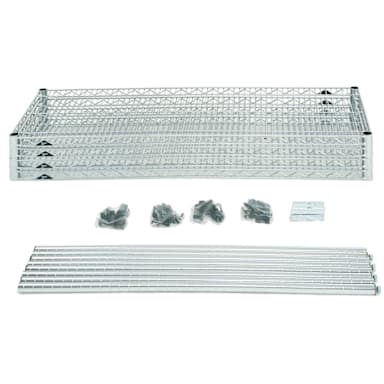 Metro EZ1860BR-4 Super Erecta Brite 18" x 60" Convenience Pak Unit