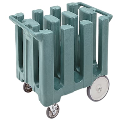 Cambro DC700401 Slate BluePoker Chip Style Dish Caddy with 6 Columns