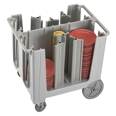 Cambro ADCS480 Speckled Gray Adjustable 4 or 6-Column Dish Caddy