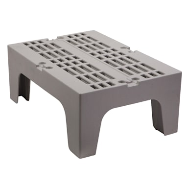 Cambro DRS300480 Sp. Gray 21" x 30" x 12" Slotted Top Dunnage Rack