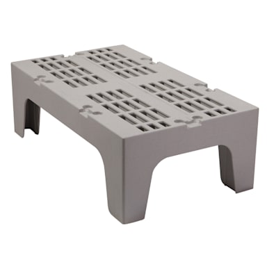 Cambro DRS360480 Sp. Gray 21" x 36" x 12"Slotted Top Dunnage Rack