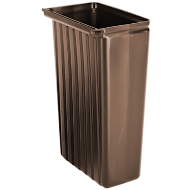 Cambro BC11TC131 Dark Brown 11 Gal. Trash Container for Service Carts