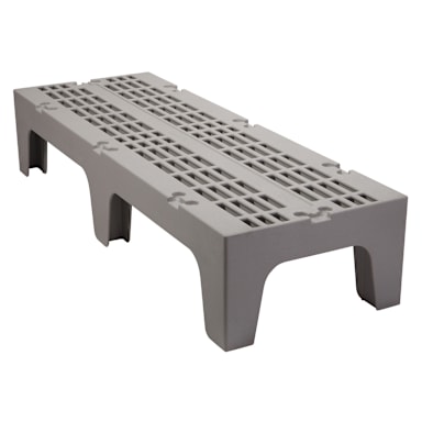 Cambro DRS600480 Sp. Gray 21" x 60" x 12" Slotted Top Dunnage Rack