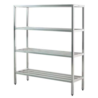 New Age Industrial 1067 Aluminum 4-Shelf Welded Shelving Unit