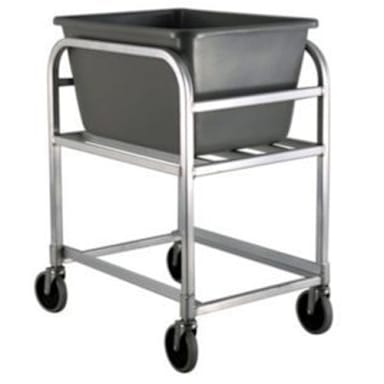 New Age 1275 Aluminum Bulk Cart with Gray 2.25 Bushel Baskets