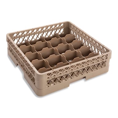 Traex TR5A 20 Compartment 1 Open Extender Beige Cup Rack