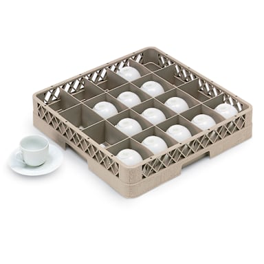 Traex® TR5 Beige 20 Compartment Cup Rack