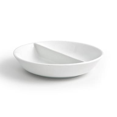 FOH DSD027WHP23 Monaco 4.75" White Divided Dish