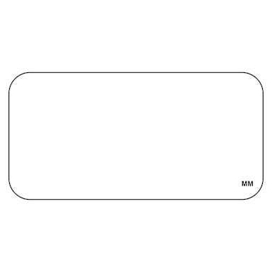 DayMark 113391 MoveMark™ White 2 x 1 Blank Label - 1000 / RL