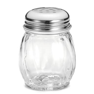 TableCraft 260 6 Oz. Swirl Shaker with Perforated Chrome Lid - Dozen