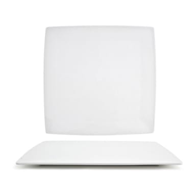 FOH DOS017WHP21 Canvas 12.5" Square Plate - 4 / CS