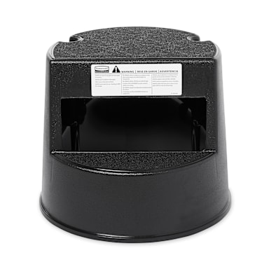 Rubbermaid FG252300BLA Black Mobile 2-Step 13" Stepstool