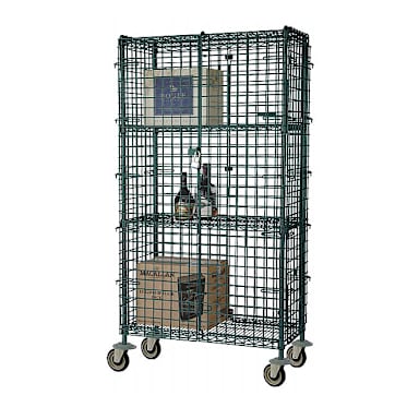 Darling Foodservice 24 x 60 x 63" Mobile Security Cage