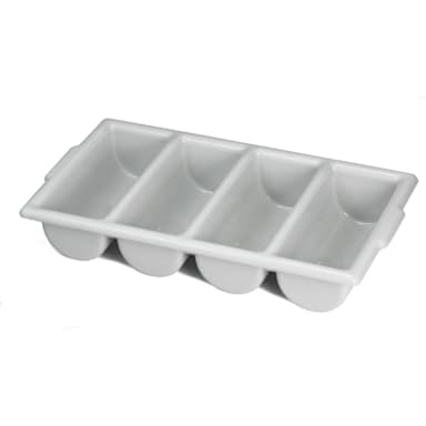TableCraft 1524G Gray 21" x 12" Cutlery Bin