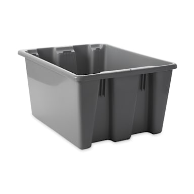 Rubbermaid FG172100GRAY Palletote Gray 1.3 Cu. Foot Storage Box