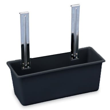 Vollrath® 97290 Black Hanging Silver Bin For Carts