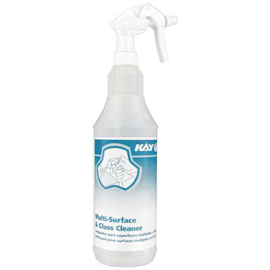 Kay Chemical 92213245 Multi Surface / Glass Cleaner Bottle - 3 / PK