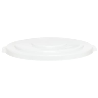 Continental 2001WH White Lid For Round 20 Gal Huskee Receptacles