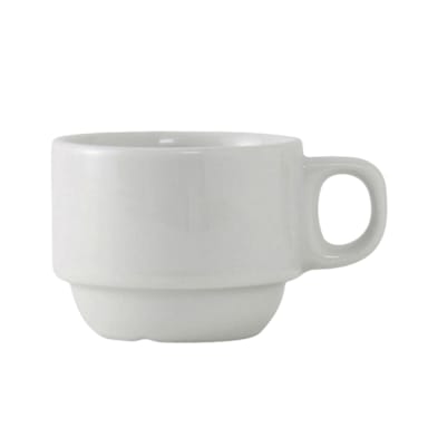 Tuxton ALF-0303 Alaska/Colorado 3 Oz. White Demitasse Cup
