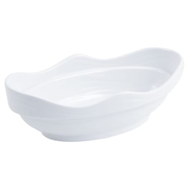 Bon Chef 53207 WHITE Melamine Oval 11 x 6 x 3.5 Euro Bowl