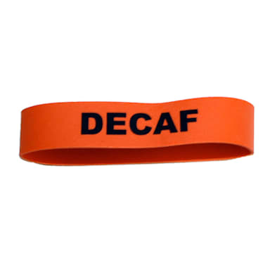 Service Ideas FBDECAF "Decaf" Flavorband Label - 6 / CS