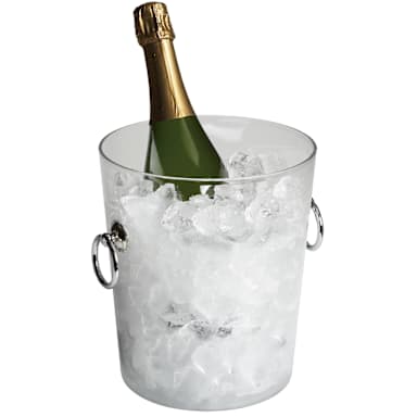 Cambro WC100CW135 Clear Camwear Wine Bucket with Handles