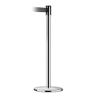 Tensator 890U-1P-R5 Polished Chrome Standard Tensabarrier Post