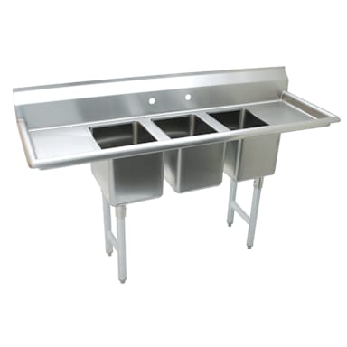 Advance Tabco K7-CS-21 S/S 3-Compartment Convenience Store Sink