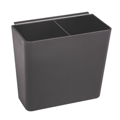 San Jamar® L1035 Black Plastic Stir Stick / Straw Caddy