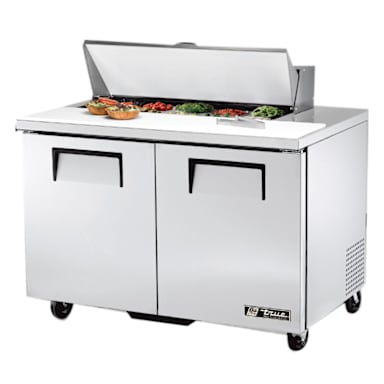 True TSSU-48-10-HC 2-Door 10-Pan 12 Cu Ft Sandwich / Salad Prep Table