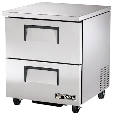 True® TUC-27F-D-2-HC S/S 2-Drawer 6.5 Cu Ft Undercounter Freezer