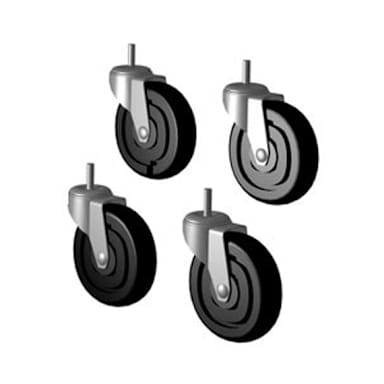 True® 830275 (4) 2-1/2" Casters For GDM Series Refrigerator