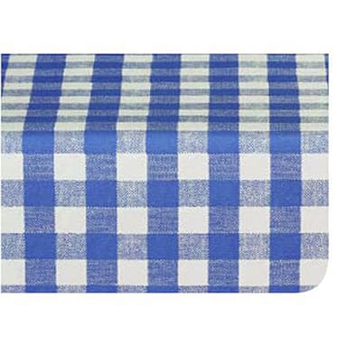 Marko® 57661554L002 Fashion 15 YD Blue Gavin Check II Tablecloth