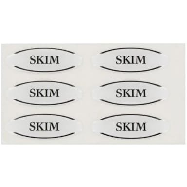 Myco Tableware EFTSKIM6 Adhesive Domed Skim Flavor Tags