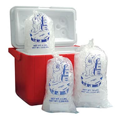 Fortune Plastics IC10W Clear 10 Lb. Ice Bag - 1000 / CS