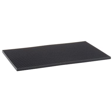 Traex 2331-99 Black 12 x 18 x .5" Bar Service Mat