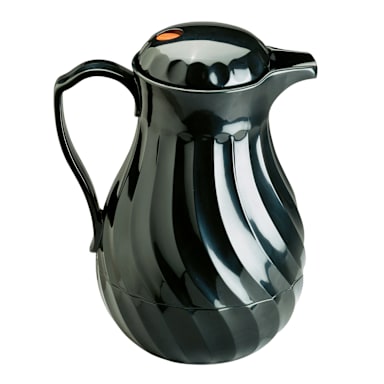 Vollrath 52170 SwirlServe Black Hot-N-Cold 42 Ounce Beverage Server