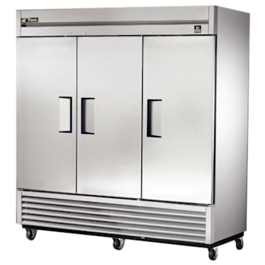 True® TS-72-HC 3-Solid Full Door 72 Cu Ft Reach-In Refrigerator