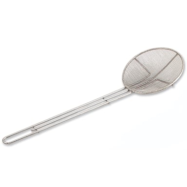 Browne Foodservice 571923 Nickel Plated Fine Mesh 6.5" Round Skimmer